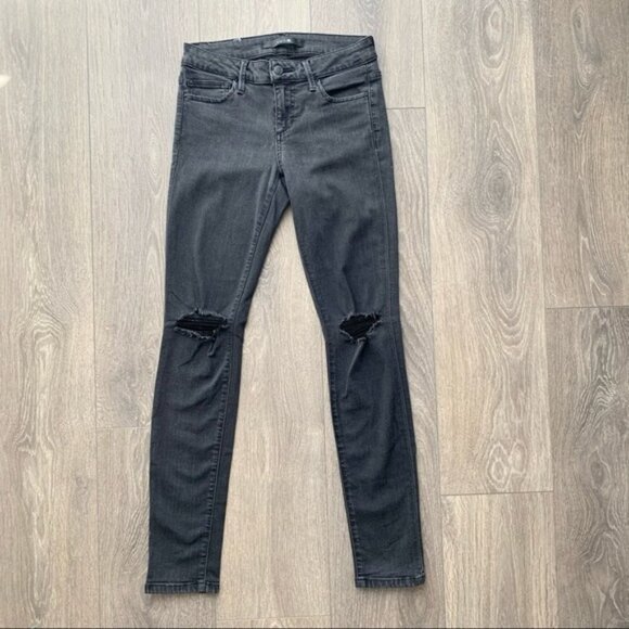 Joe's Jeans skinny jeans Brie Flawless Vixen Ankle Black Distressed Denim - Picture 4 of 15